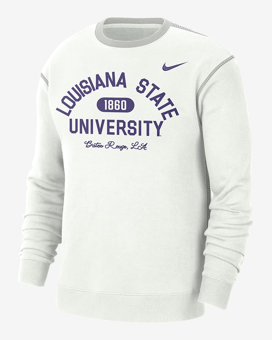 LSU Men's Nike College Crew-Neck Top